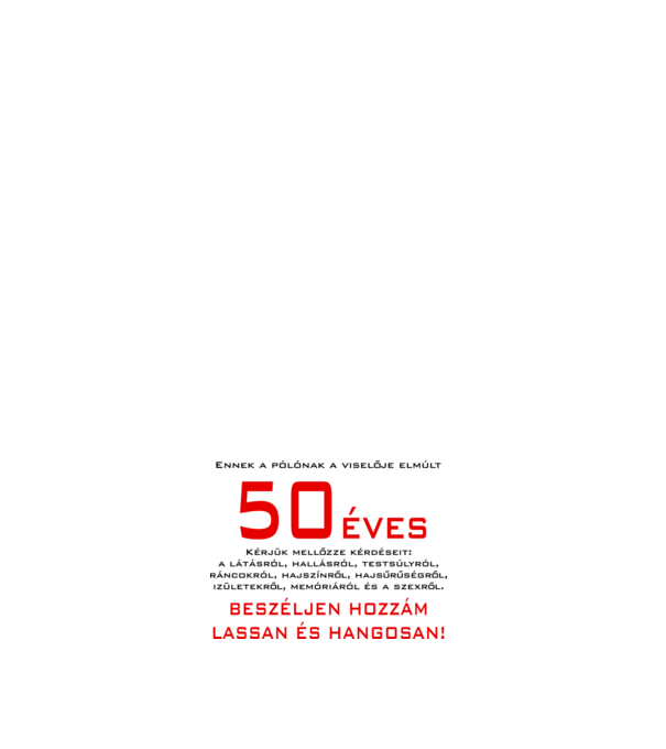  minta fehér pólón