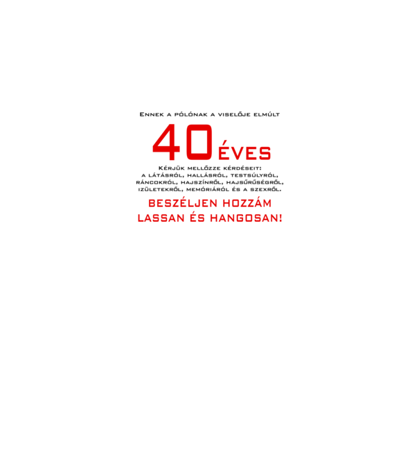 minta fehér pólón
