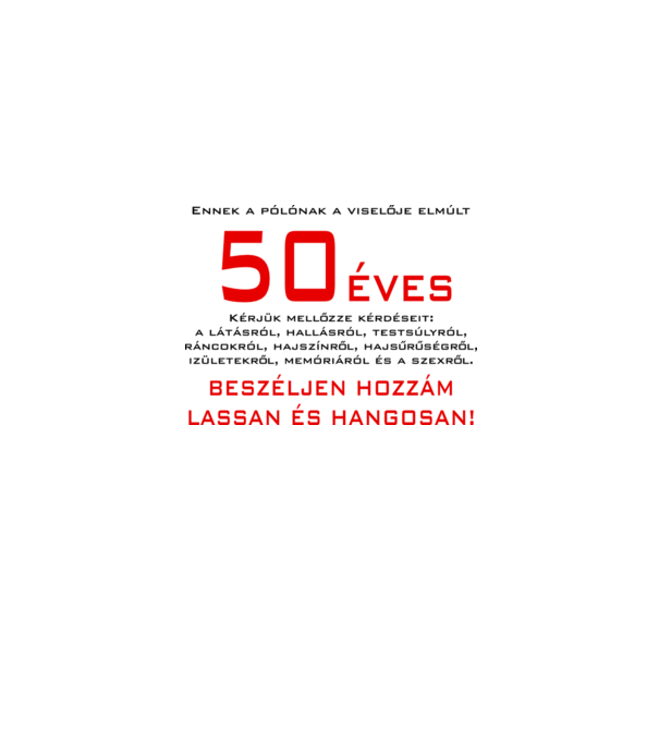  minta fehér pólón
