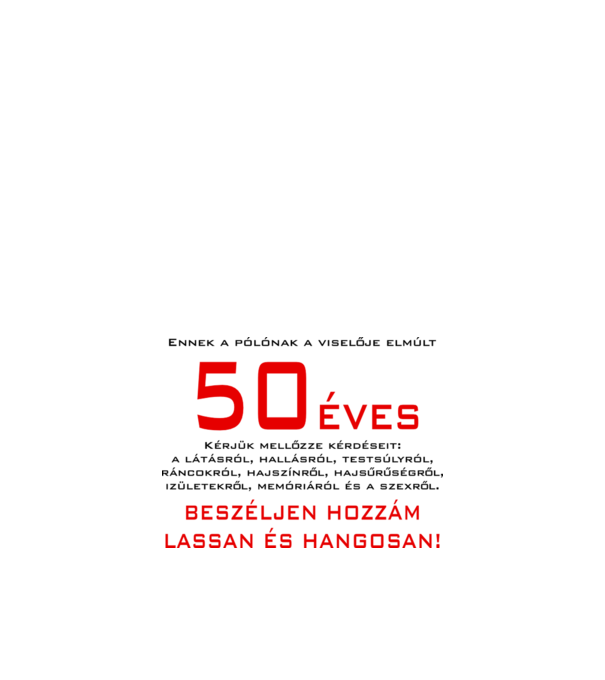  minta fehér pólón
