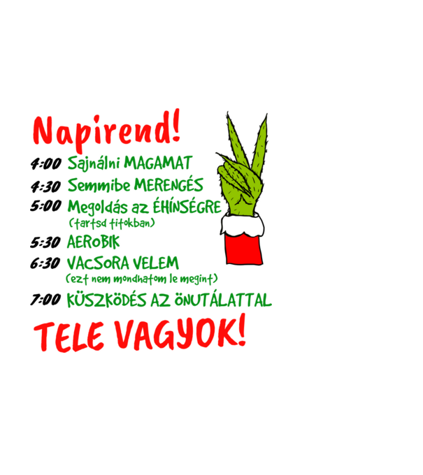 minta fekete pólón