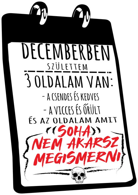 Decemberben születtem, 3 oldalam van