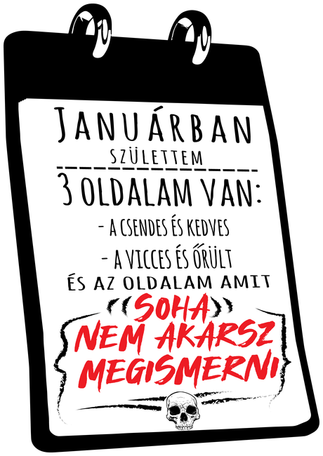 Januárban születtem, 3 oldalam van