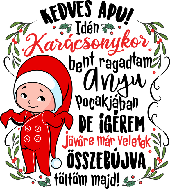 Baba a pocakban karácsony