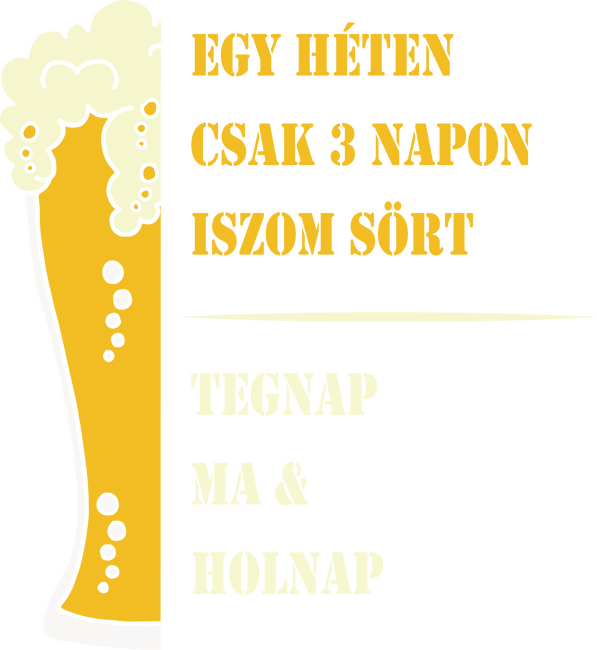 Egy héten csak 3 napon iszom sört