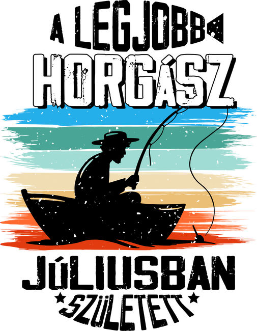 A legjobb horgász júliusban született - fekete