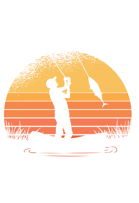 Horgász szív Horgász lélek férfi
