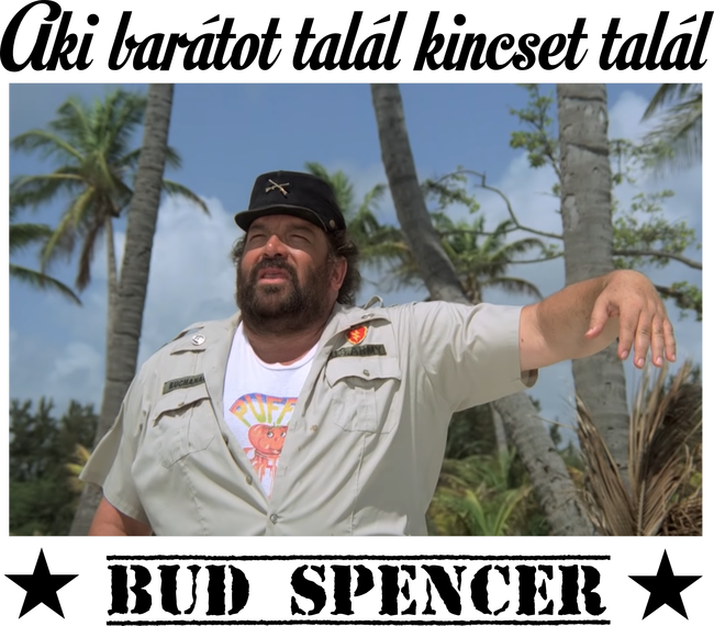 Színezhető Bud Spencer aki barátot talál kincset talál