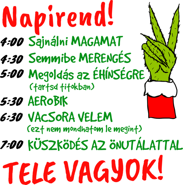 Karácsonyi napirend