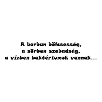 A borban....