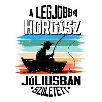 A legjobb horgász júliusban született - fekete
