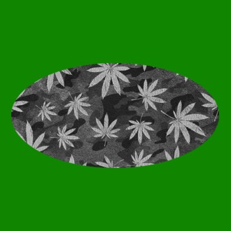 Cannabis terepmintás fekete fehér maszk