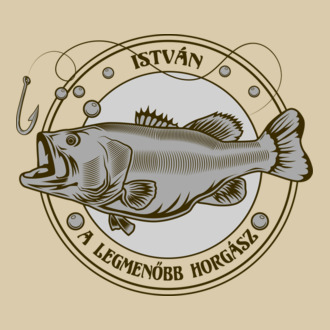 István a menő horgász színezhető