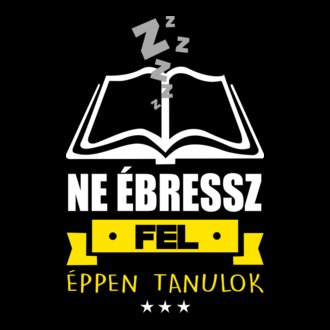 Ne ébressz fel, éppen tanulok!