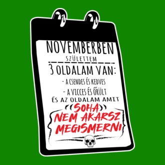 Novemberben születtem, 3 oldalam van