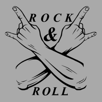 Rock&Roll pólóminta világos alapra