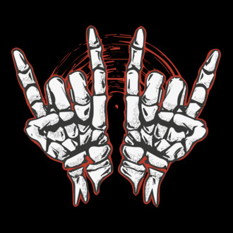 Rocker csontváz kezek