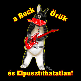 Rocker nyuszi pöttyös maszkban