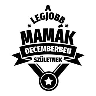 Szimpla csillagos szülinapos mama DECEMBER