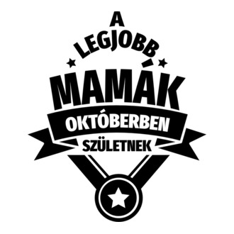 Szimpla csillagos szülinapos mama OKTÓBER