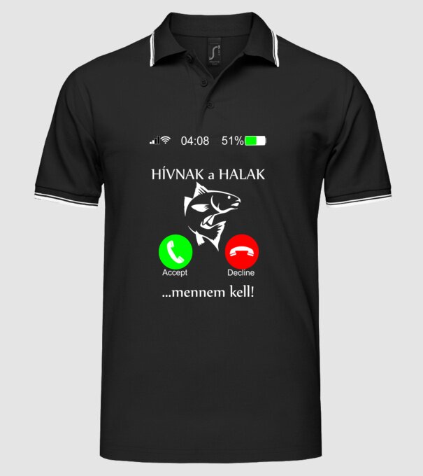  minta fekete pólón
