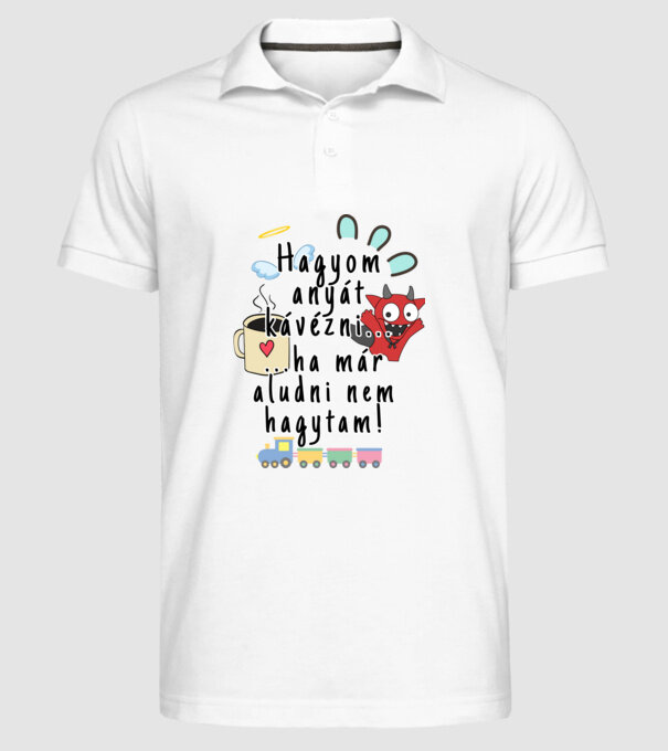  minta fehér pólón