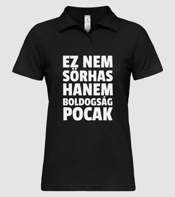  minta fekete pólón