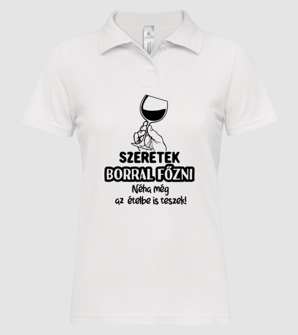  minta fehér pólón