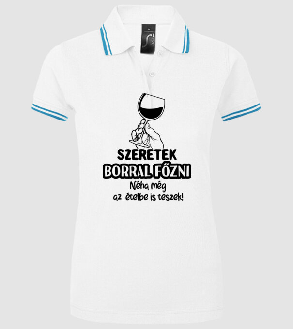  minta fehér pólón