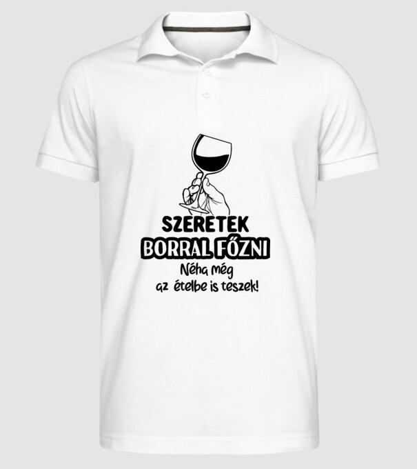  minta fehér pólón