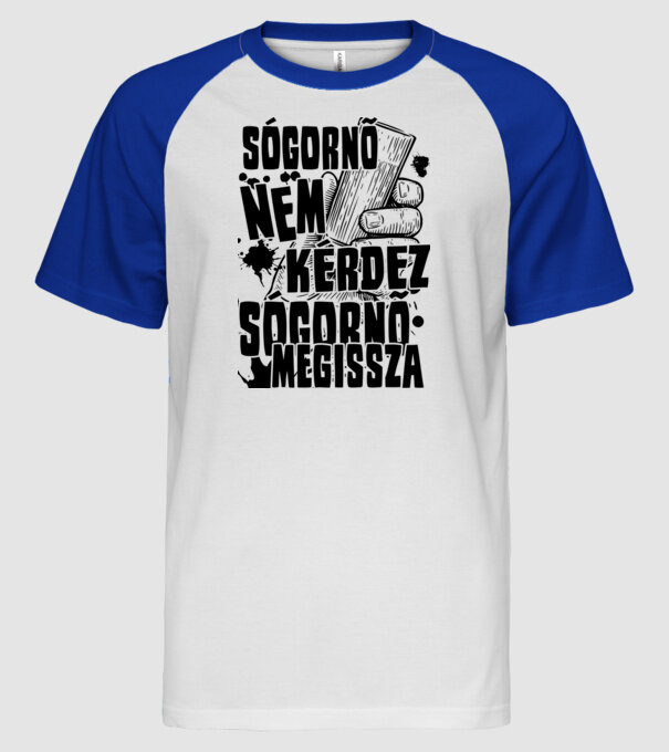  minta fehér/royal pólón