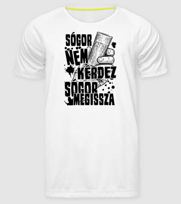  minta fehér pólón