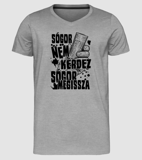  minta szürke pólón