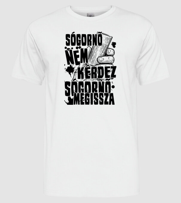  minta fehér pólón