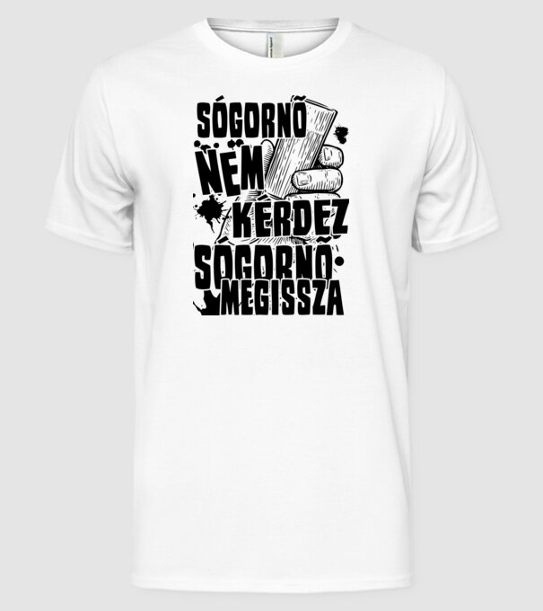  minta fehér pólón