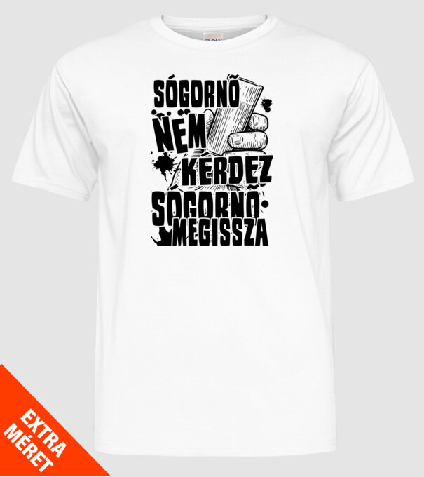  minta fehér pólón