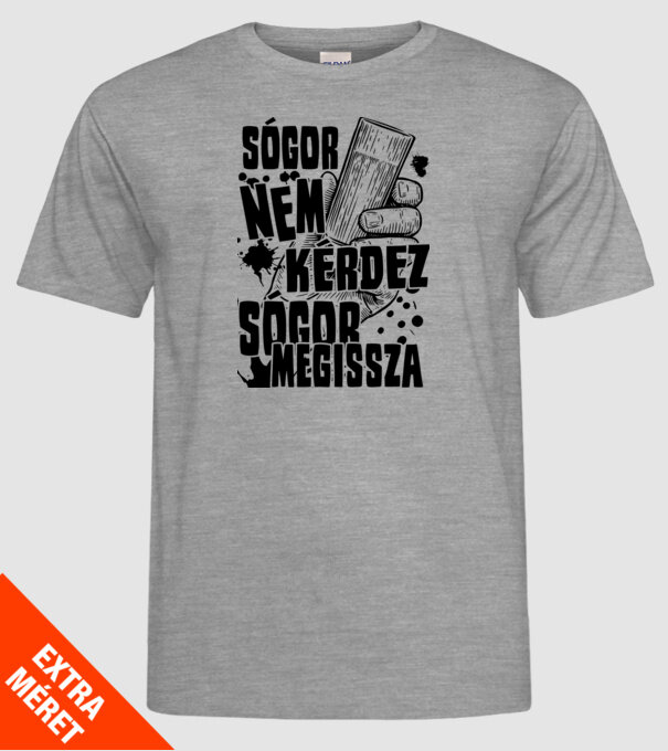  minta szürke pólón