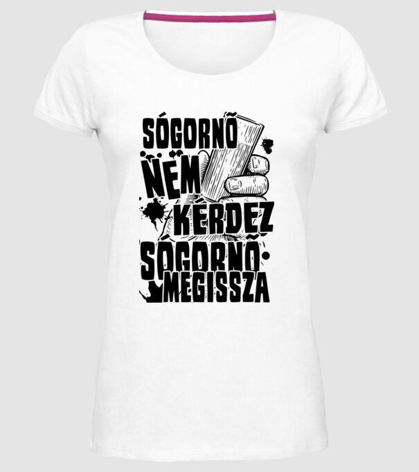  minta fehér pólón