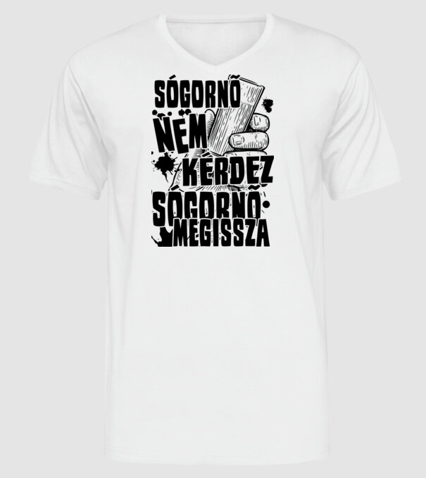  minta fehér pólón