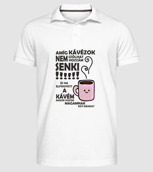  minta fehér pólón
