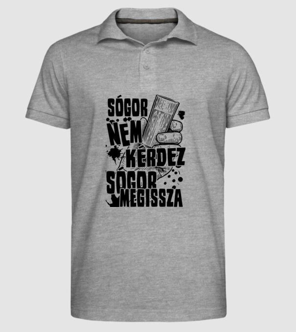  minta szürke pólón