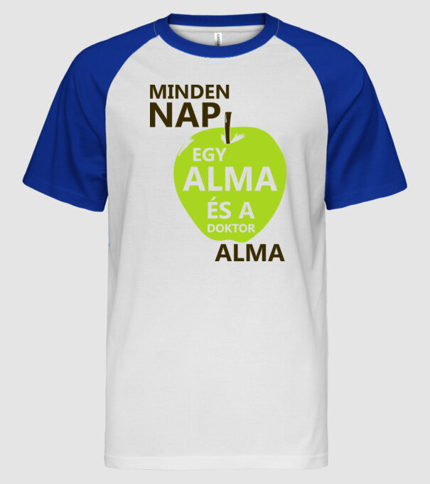 minta fehér/royal pólón