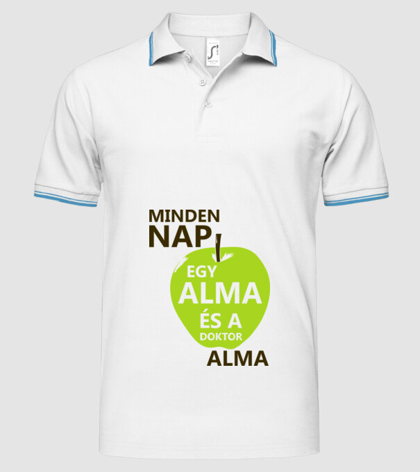  minta fehér pólón