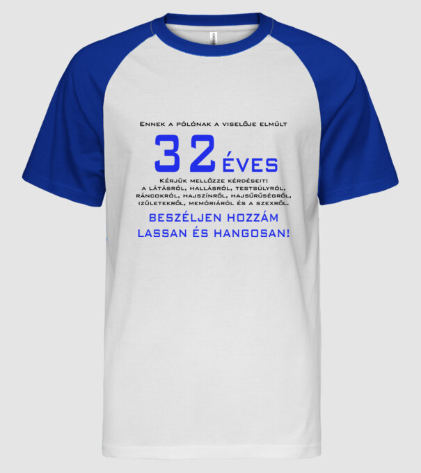  minta fehér/royal pólón