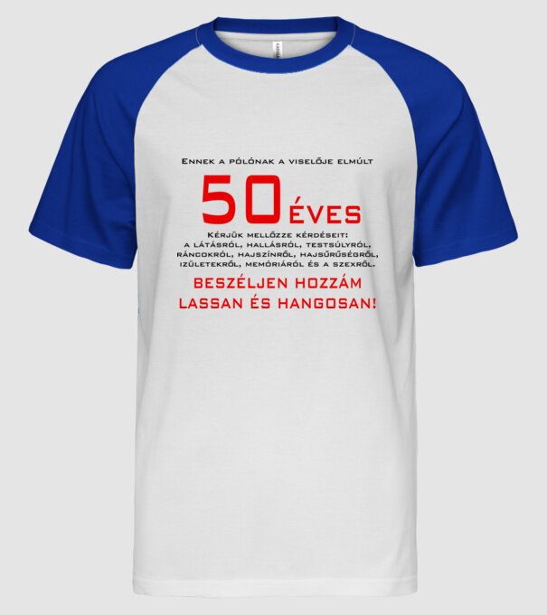  minta fehér/royal pólón