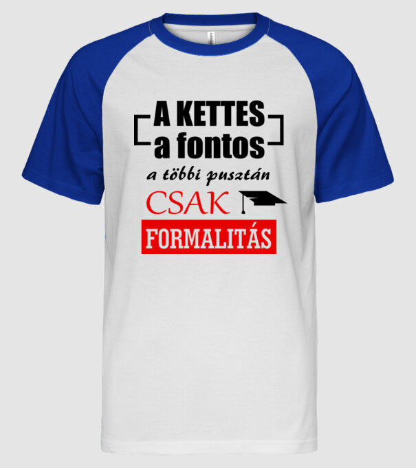  minta fehér/royal pólón