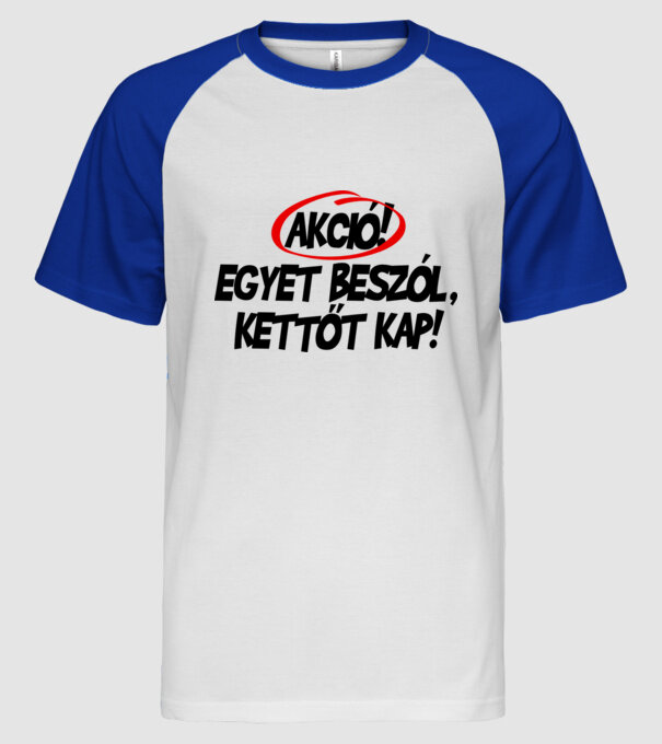  minta fehér/royal pólón