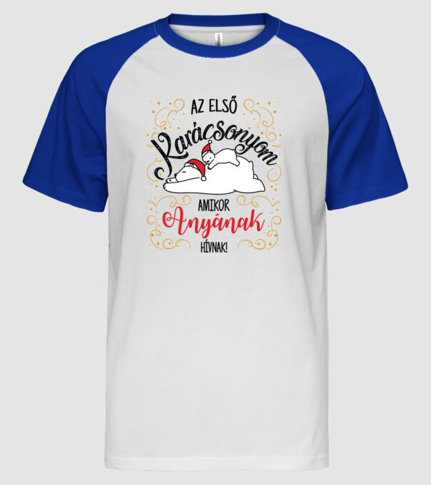  minta fehér/royal pólón