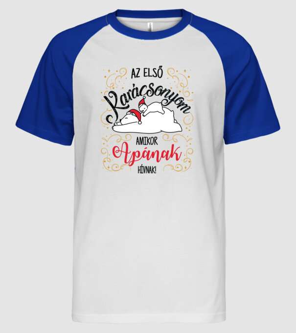  minta fehér/royal pólón