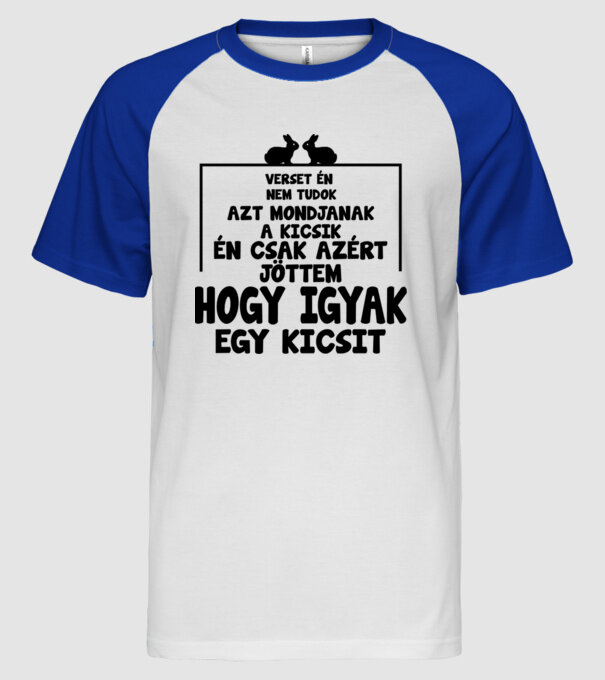  minta fehér/royal pólón